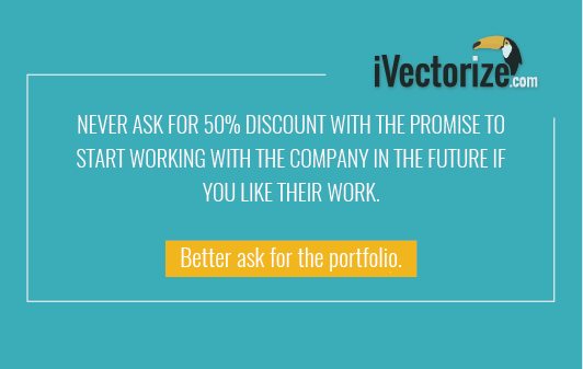 Ask for the portfolio